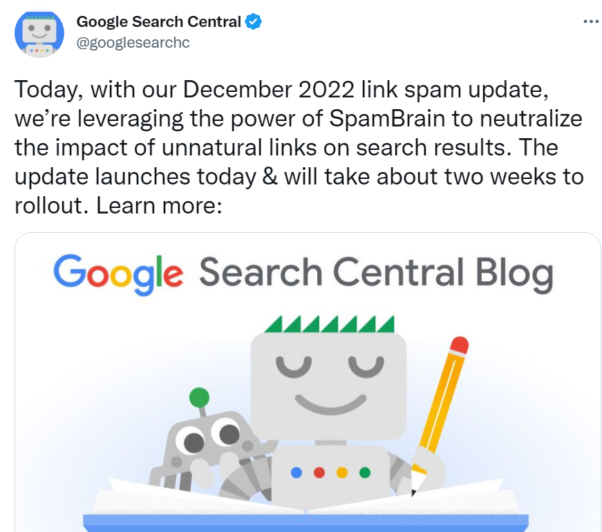 December 2022 link spam update