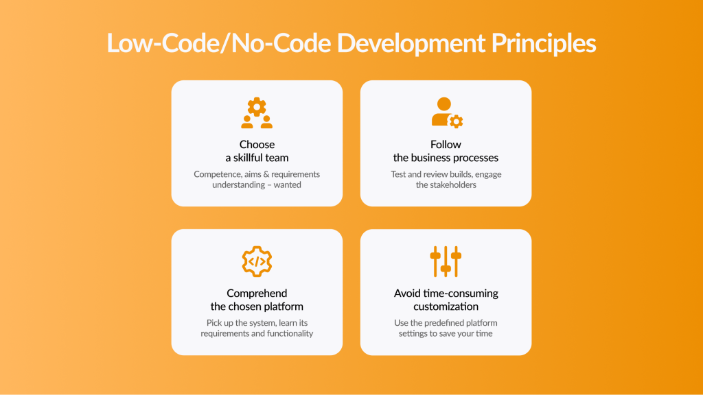 No Code/Low Code App Development Principles