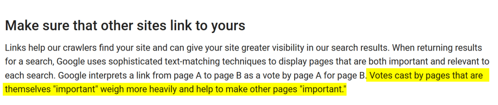 Authority of Linking Page