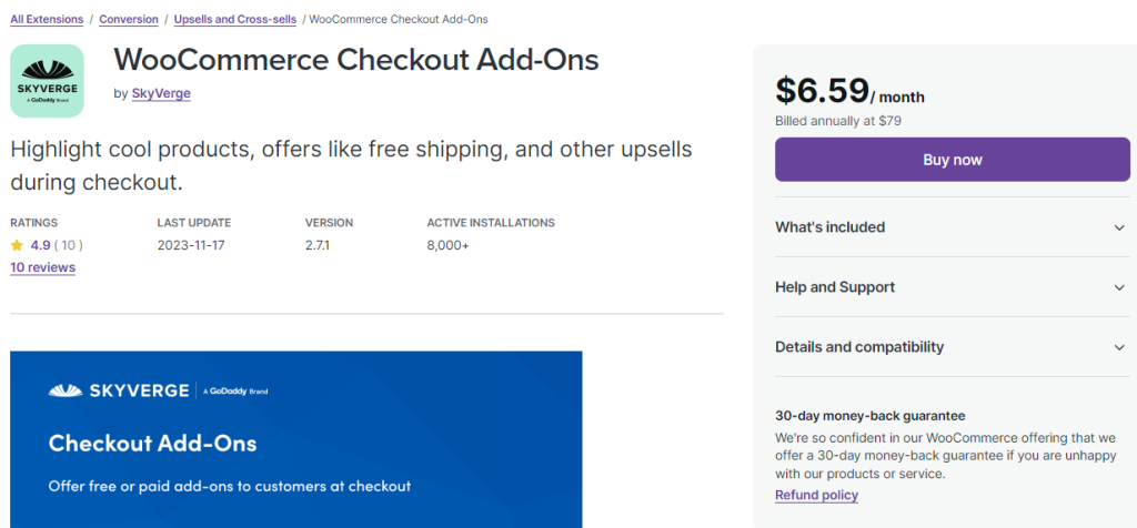 3. WooCommerce Checkout Add Ons